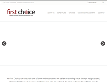 Tablet Screenshot of firstchoicesale.com